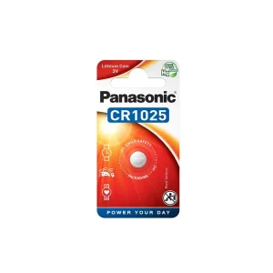 Батарейка Panasonic літієва CR1025 блістер, 1 шт., CR-1025EL/1B UA